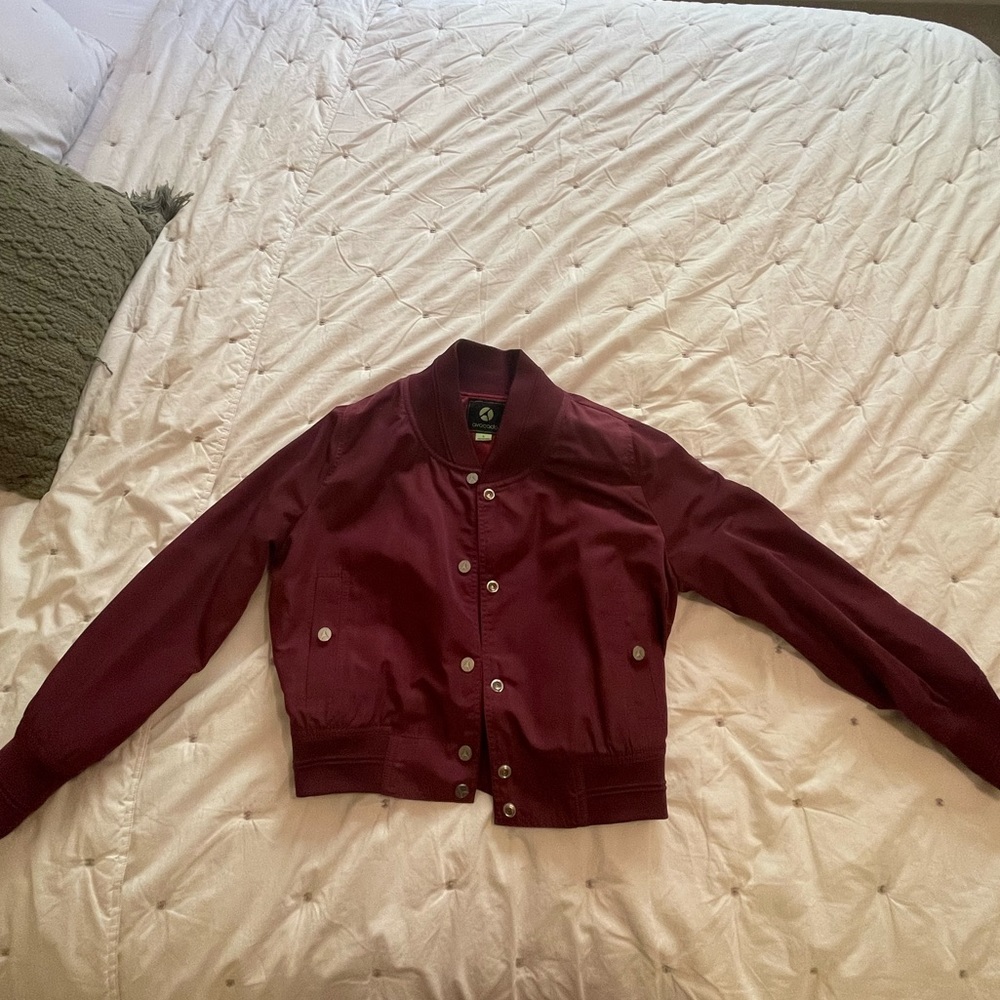 Avocado Sportswear - Wine/Burgundy color Bomber Jacket Small